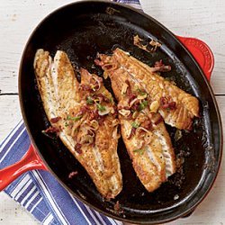 Pan-Roasted Snapper Fillets with Sun-Dried Tomatoes and Garlic