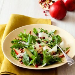 Pear and Manchego Salad with Walnut Dressing