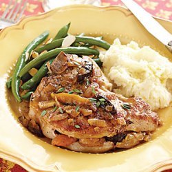 Pork Chops with Dried Fruit Stuffing