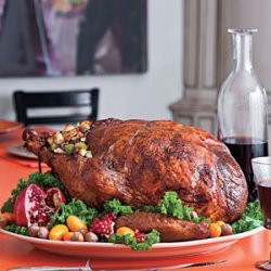 Roasted Turkey Stuffed with Hazelnut Dressing