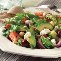 Mediterranean Salad with Feta Cheese