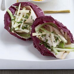 Turkey-and-Swiss Radicchio Cups