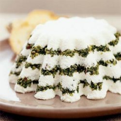 Yogurt Cheese Torta with Pesto