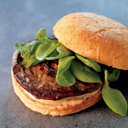 Portabello Mushroom Sandwiches with Arugula and Balsamic Aioli