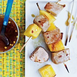 Spicy Tuna-Mango Skewers