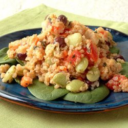 Black Bean-Quinoa Salad with Basil-Lemon Dressing