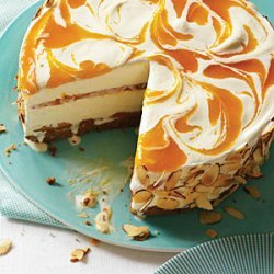 Apricot Almond Swirl Ice Cream Pie