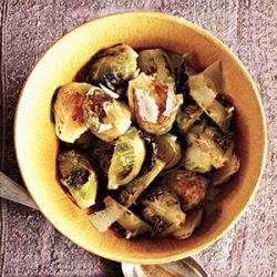 Romano-Topped Brussels Sprouts