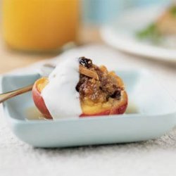 Warmed Stuffed Peaches