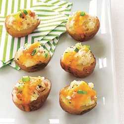 Ham and Cheddar Potato Skins