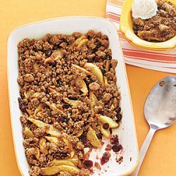 Pear-Dried Cranberry Crisp