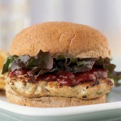 Cilantro Turkey Burgers with Chipotle Ketchup