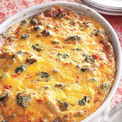 Vegetable-Cheddar Strata