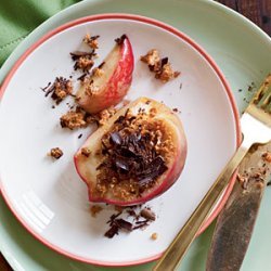 Chocolate-Amaretti Peaches