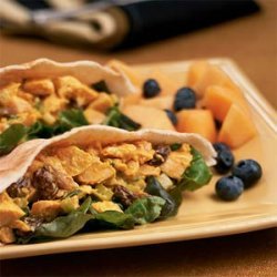 Chicken Curry Pitas