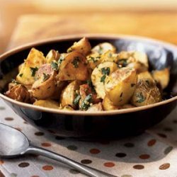 Garlicky Roasted Potatoes with Herbs