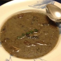 Wild mushroom soup