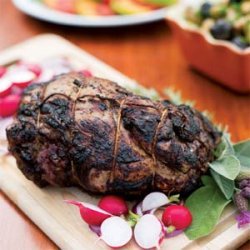 Grilled Leg of Lamb with Yogurt-Mint Sauce