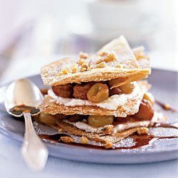 Sauteed Grape Napoleons with Port Reduction