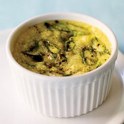 Creamy Baked Eggs with Asparagus and Pecorino