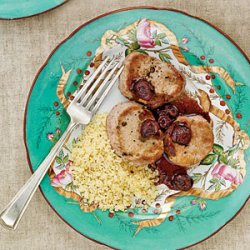 Pork Medallions with Pomegranate-Cherry Sauce