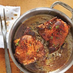 Andouille-Stuffed Pork Chops