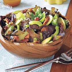 Green Salad with Spiced Walnuts