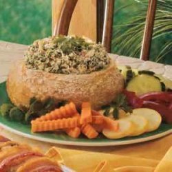 Baked Spinach Dip Loaf