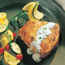 Swordfish with Cilantro-Lime Cream