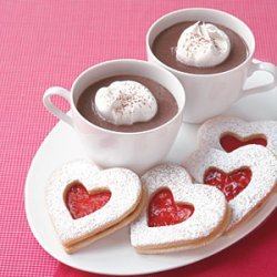 Raspberry Linzer Heart Cookies