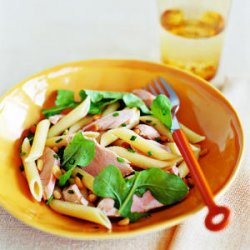 Penne with Salmon, Arugula, and Chives