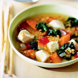 Kale, Lentil & Chicken Soup