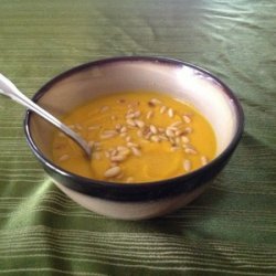Butternut Squash Soup with Toasted Pine Nuts