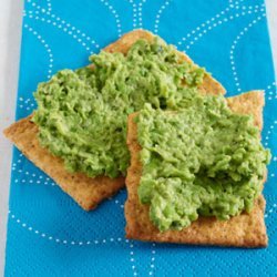 Mint-and-Pea Hummus on Flatbread