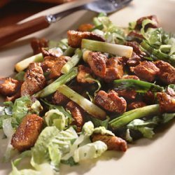 Caramelized Pork Over Lettuce