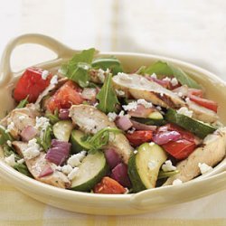 Grilled Chicken and Vegetable Arugula Salad