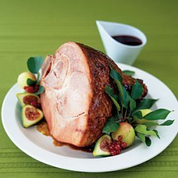 Glazed Ham with Blackberry Sauce