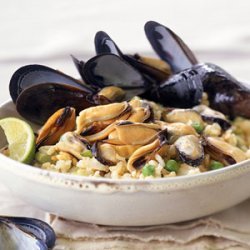 Curried Mussel Pilaf