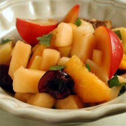 Summer Fruit Salad with Lemon-and-Honey Syrup