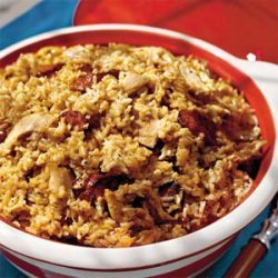 Chicken-and-Smoked Sausage Pilau