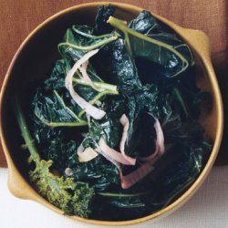 Kale with Pickled Shallots