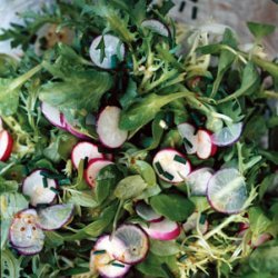 Mâche, Frisée, and Radish Salad with Mustard Vinaigrette