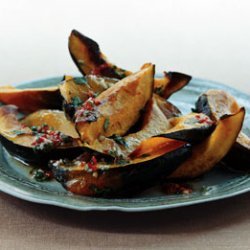 Roasted Acorn Squash with Chile Vinaigrette