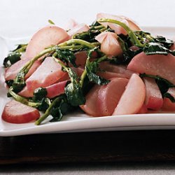 Sauteed Radishes and Watercress