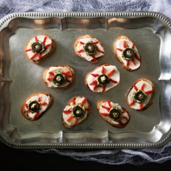 Mozzarella and Roasted Red Pepper Boo-schetta