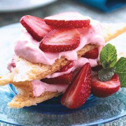 Strawberry Cheesecake Cookie Stacks