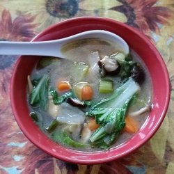 Chicken Mushroom Soup with Leeks