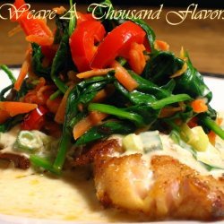 Coconut Spinach Snapper