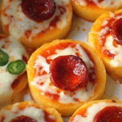 Pepperoni Polenta Pizza