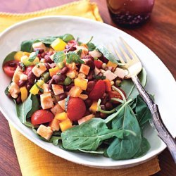 Smoked Turkey, Black Bean, Bell Pepper and Corn Salad